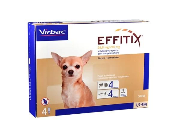 Effitix Spot On XS - Chien 1,5-4Kg 4 Effitix Spot On XS - Chien 1,5-4Kg – Image 2