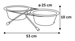 Flamingo Gamelle Pour La Nourriture Et L'eau Set + Support Arjun Inox 25cm 2500ml 7 Flamingo Gamelle Pour La Nourriture Et L'eau Set + Support Arjun Inox 25cm 2500ml -Chien Scroquette 2101011f3c5e0452d66c902e8e1e9cc5c93c7277da8f6632c512061b48ebc6fa