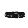 Collier Cuir Etoile Noir -Chien Scroquette 239143cc79bf2f2d480d7102c319adcaef518f7d2e518e57207890ba13c30142