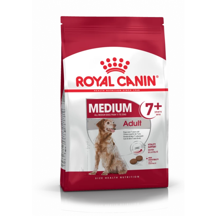 Royal Canin Medium Adult 7+ Pour Chien 15kg 3 Royal Canin Medium Adult 7+ Pour Chien 15kg