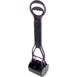 Flamingo Pelle Ramasse-crottes Easy Scoop Noir/gris L 15x12,5x61,5cm