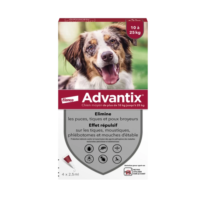 Advantix Chien Moyen 10-25Kg 3 Advantix Chien Moyen 10-25Kg