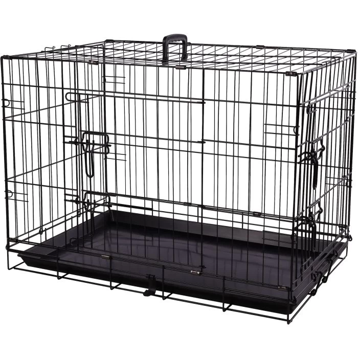Flamingo Cage Pour Chien Mezo Noir XXL 76x124x83cm 3 Flamingo Cage Pour Chien Mezo Noir XXL 76x124x83cm