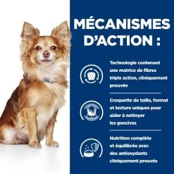 Hill's Prescription Diet T/D Pour Petit Chien -Chien Scroquette 52742402109 5 prescription diet chien t d mini croquettes poulet