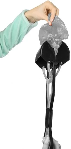 Flamingo Pelle Ramasse-crottes Easy Scoop Noir/gris L 15x12,5x61,5cm -Chien Scroquette 7c39f4a10b7a400d8c4dff860b40a2072801260a38e9952d4ba5950636d3840b