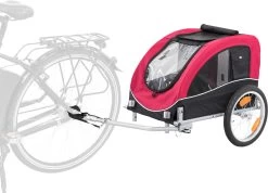 Trixie Remorque De Vélo Pour Chiens M: 63 × 68 × 75 -Chien Scroquette 84dd369ac8fdfdb78115b30fa9529a74f14dd35a24352de6a1f73cc66237641a