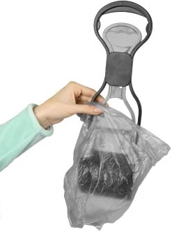 Flamingo Pelle Ramasse-crottes Easy Scoop Noir/gris M 12x10x36,5cm -Chien Scroquette 8e8c183d26a9ac3f310f1ad31c139f3e8fbd148b98367f78fa370259fb374814