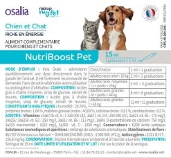 Nutriboost Pet 15ml -Chien Scroquette Etiquette20Nutriboost 1 FR