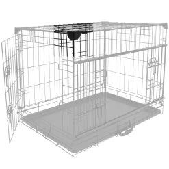 Cage Fer Ninja Edition Avec Porte Coulissante 76x53x61 Cm Noir 9 Cage Fer Ninja Edition Avec Porte Coulissante 76x53x61 Cm Noir -Chien Scroquette Hoek 2