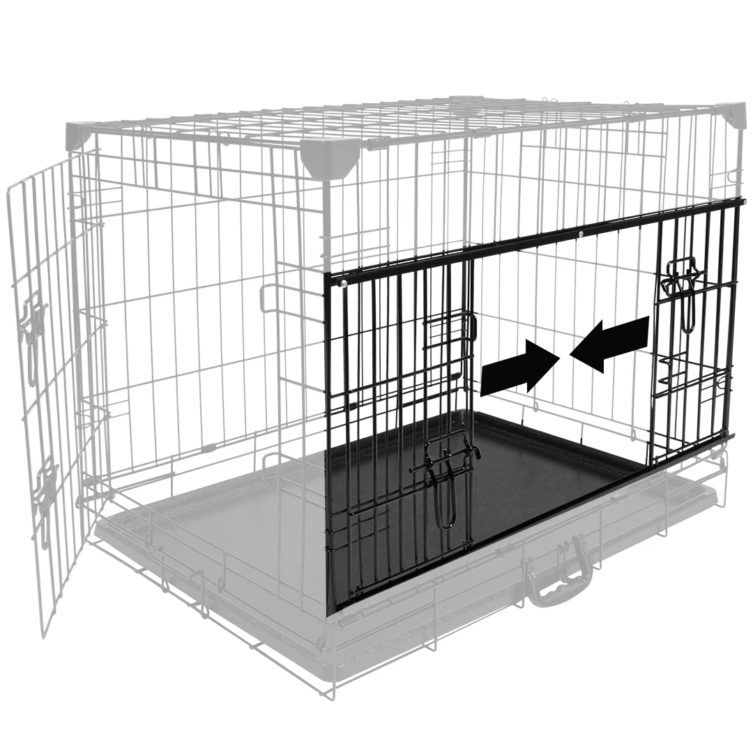Cage Fer Ninja Edition Avec Porte Coulissante 76x53x61 Cm Noir 4 Cage Fer Ninja Edition Avec Porte Coulissante 76x53x61 Cm Noir – Image 2