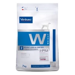 Virbac HPM W2 Weight & Control Chien 3Kg -Chien Scroquette VET HPM Chien Weight Loss Control 7kg 4 FR