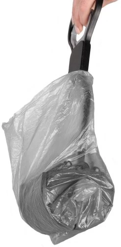 Flamingo Pelle Ramasse-crottes Easy Scoop Noir/gris M 12x10x36,5cm -Chien Scroquette a19eeea810870dac2e6b94f2e8164fae6b5fb548294f6932d56e5458e2a62b7a