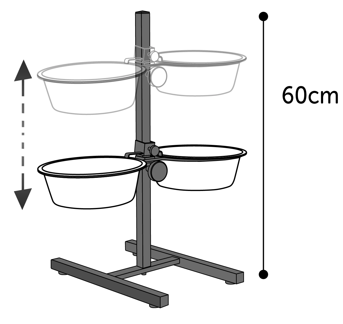 Flamingo Gamelle Support En H Avec 2 Ecuelles Otis 2x25cm 2,5l 5 Flamingo Gamelle Support En H Avec 2 Ecuelles Otis 2x25cm 2,5l – Image 3