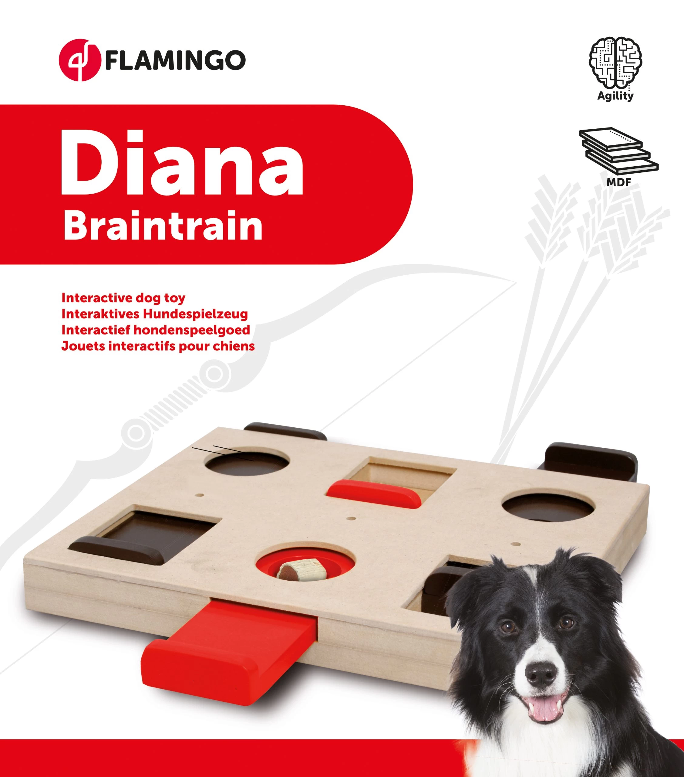 Flamingo Jouet Chien Wooden Brain Train Diana-26x29,5cm 3 Flamingo Jouet Chien Wooden Brain Train Diana-26x29,5cm – Image 2