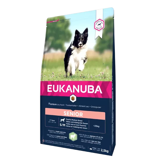 Eukanuba Senior Small & Medium Breeds Pour Chien Agneau & Riz 12kg 3 Eukanuba Senior Small & Medium Breeds Pour Chien Agneau & Riz 12kg