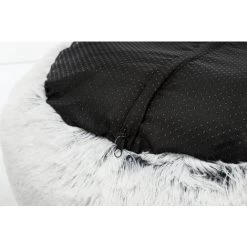 Corbeille Peluche Harley -Chien Scroquette lit harvey 60 cm blanc noir p 3393681 17164414 3